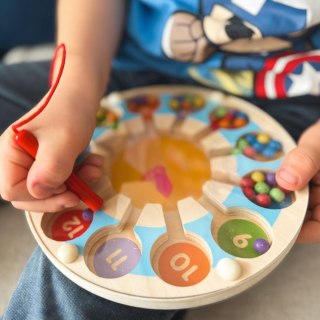 Viga Toys VIGA Drewniana Gra magnetyczna Zegar Labirynt Magnetyczny