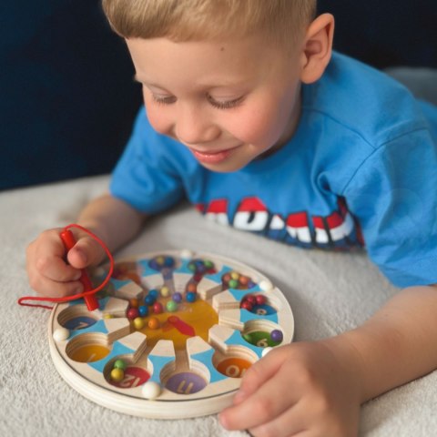 Viga Toys VIGA Drewniana Gra magnetyczna Zegar Labirynt Magnetyczny