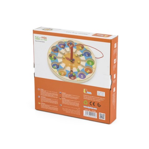 Viga Toys VIGA Drewniana Gra magnetyczna Zegar Labirynt Magnetyczny