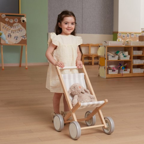Viga Toys VIGA Drewniany Wózek Dla Lalek Spacerówka