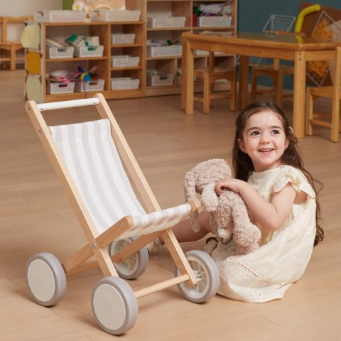 Viga Toys VIGA Drewniany Wózek Dla Lalek Spacerówka