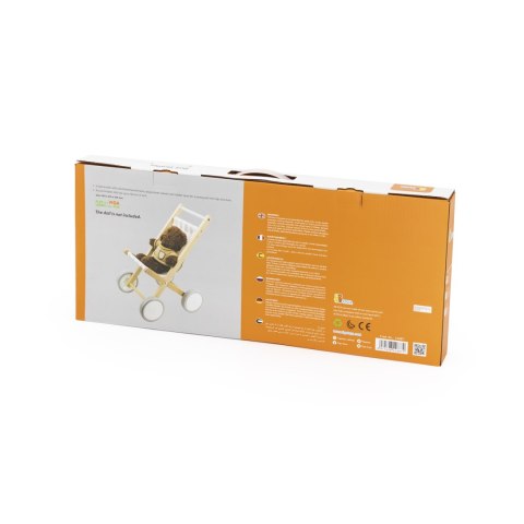 Viga Toys VIGA Drewniany Wózek Dla Lalek Spacerówka