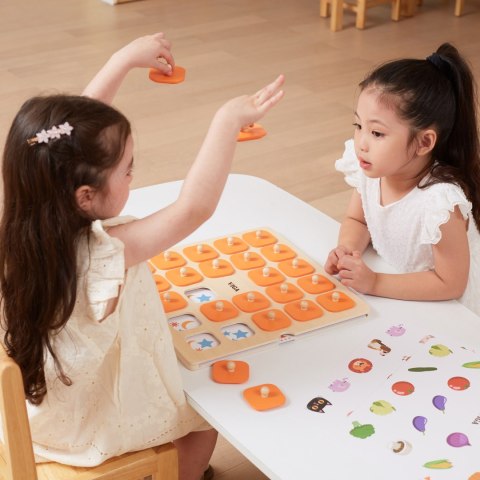 Viga Toys VIGA Gra Pamięciowa Memory Zgadnij Obrazki 10 Kart Montessori Duża