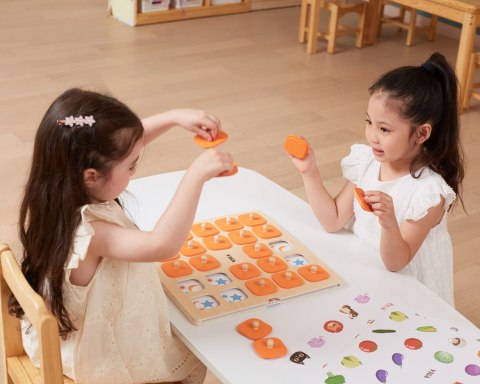 Viga Toys VIGA Gra Pamięciowa Memory Zgadnij Obrazki 10 Kart Montessori Duża