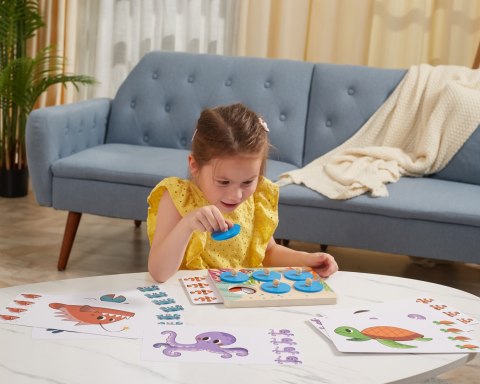 Viga Toys VIGA Gra Porównaj Znajdź Różnice Zwierzęta Morskie