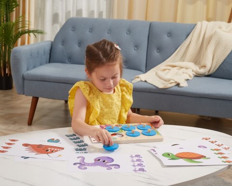 Viga Toys VIGA Gra Porównaj Znajdź Różnice Zwierzęta Morskie