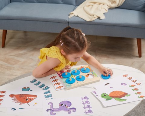 Viga Toys VIGA Gra Porównaj Znajdź Różnice Zwierzęta Morskie