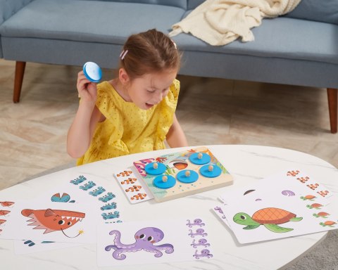 Viga Toys VIGA Gra Porównaj Znajdź Różnice Zwierzęta Morskie