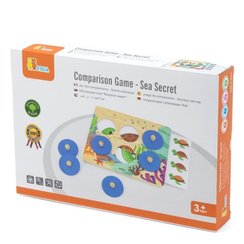 Viga Toys VIGA Gra Porównaj Znajdź Różnice Zwierzęta Morskie