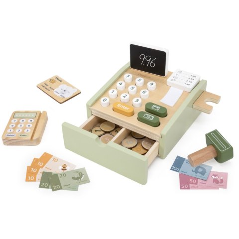 Viga Toys VIGA PolarB Drewniana Kasa Sklepowa Zielona