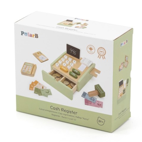 Viga Toys VIGA PolarB Drewniana Kasa Sklepowa Zielona