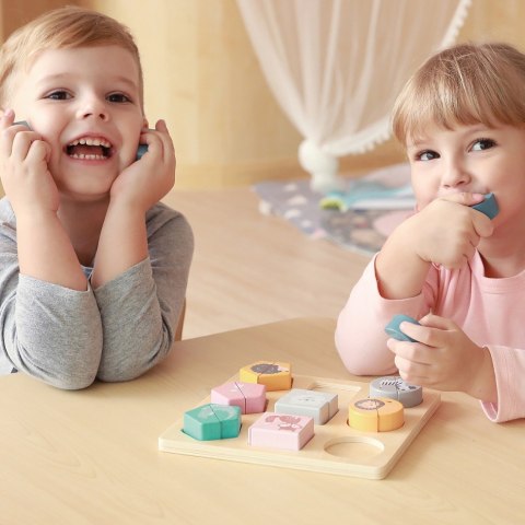Viga Toys VIGA PolarB Drewniana Układanka Klocki - Zwierzątka