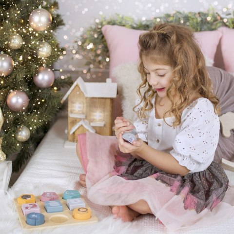 Viga Toys VIGA PolarB Drewniana Układanka Klocki - Zwierzątka