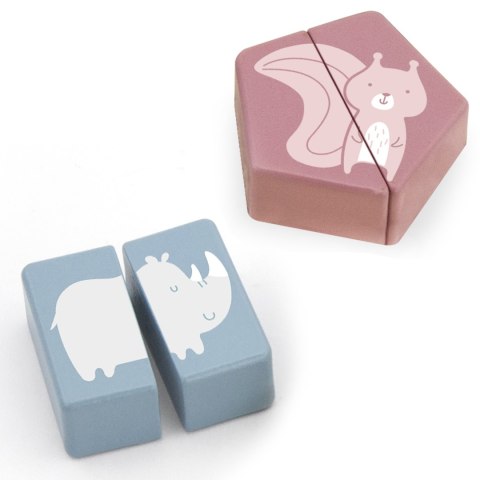 Viga Toys VIGA PolarB Drewniana Układanka Klocki - Zwierzątka