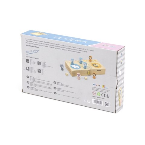 Viga Toys VIGA PolarB Drewniana gra Ludo Chińczyk