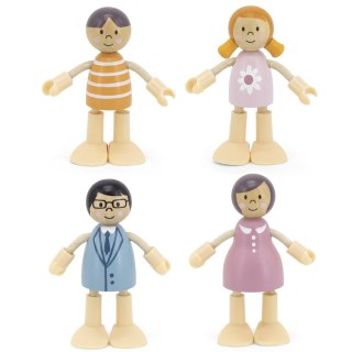 Viga Toys VIGA PolarB Drewniane Lalki Rodzina Lalek Zestaw Figurki