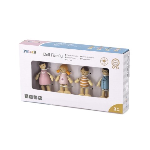 Viga Toys VIGA PolarB Drewniane Lalki Rodzina Lalek Zestaw Figurki