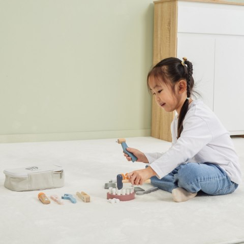 Viga Toys VIGA PolarB Drewniany Zestaw Dentysty Torba
