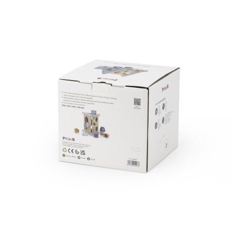 Viga Toys VIGA PolarB Drewniany sorter z klockami piramida Układanka