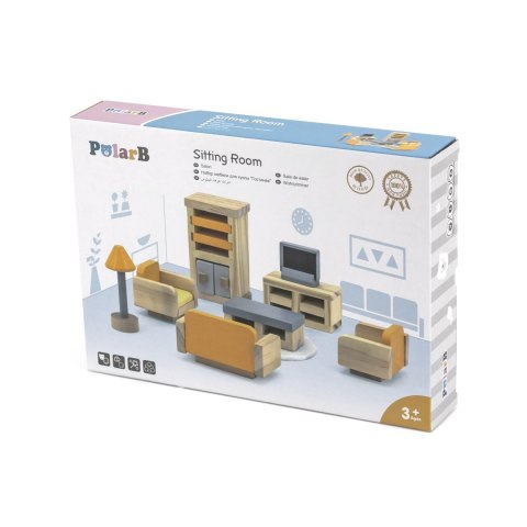 Viga Toys VIGA PolarB Zestaw Mebelków do Domku dla Lalek Salon