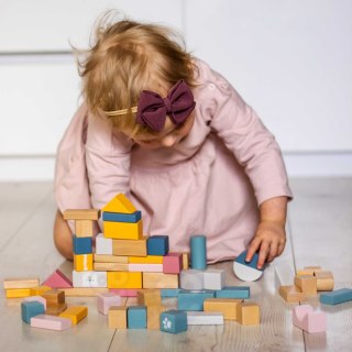 Viga Toys VIGA PolarB Zestaw drewnianych klocków w wiaderku - 60 elementów