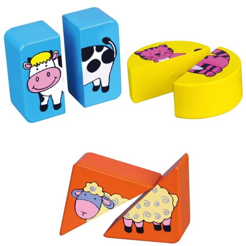 Viga Toys VIGA Puzzle Edukacyjne Drewniane Zwierzęta