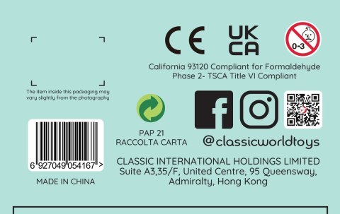 Classic World CLASSIC WORLD Drewniana Kasa Sklepowa Dla Dzieci