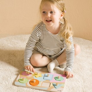 Classic World CLASSIC WORLD Układanka Puzzle Klocki Geometryczne 9 el.