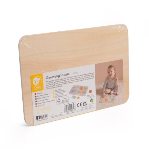 Classic World CLASSIC WORLD Układanka Puzzle Klocki Geometryczne 9 el.