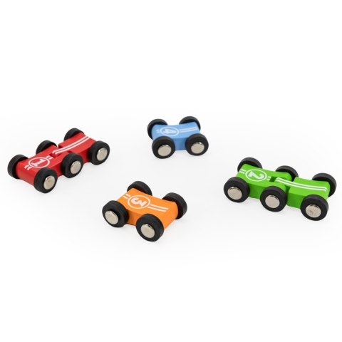 Viga Toys VIGA Drewniana Podwójna Zjeżdżalnia Dla Samochodzików Tor Wyścigowy