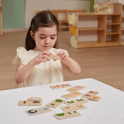 Viga Toys VIGA Drewniana Układanka Puzzle Przeciwieństwa
