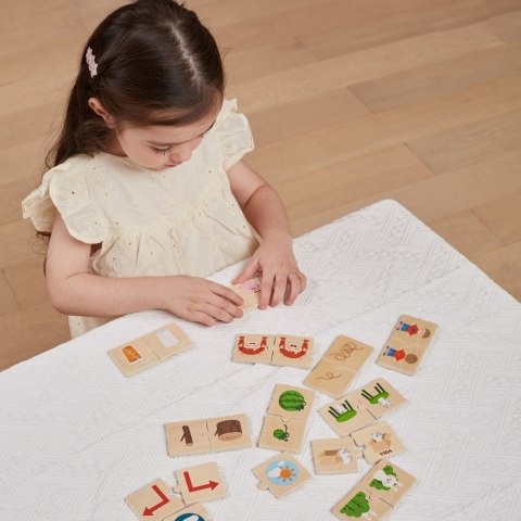 Viga Toys VIGA Drewniana Układanka Puzzle Przeciwieństwa