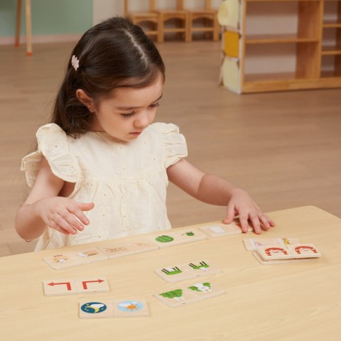 Viga Toys VIGA Drewniana Układanka Puzzle Przeciwieństwa