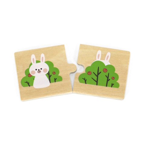 Viga Toys VIGA Drewniana Układanka Puzzle Przeciwieństwa
