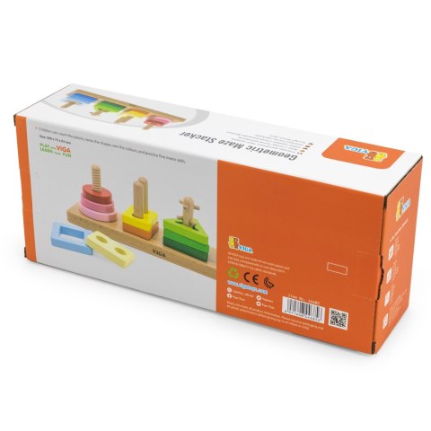 Viga Toys VIGA Drewniany Geometryczny Sorter Labirynt
