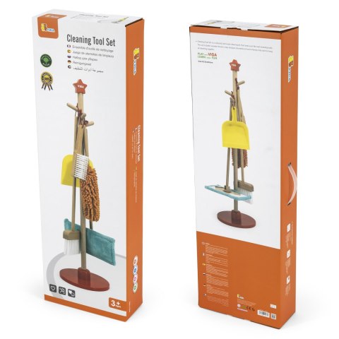 Viga Toys VIGA Drewniany Zestaw Narzędzi do Sprzątania 6 el.
