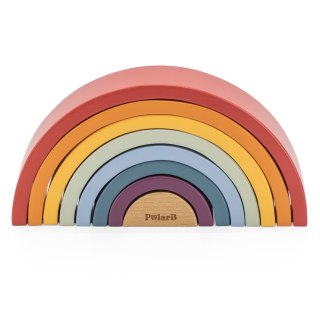 Viga Toys VIGA PolarB Drewniana Tęcza Układanka Klocki Kreatywne Montessori