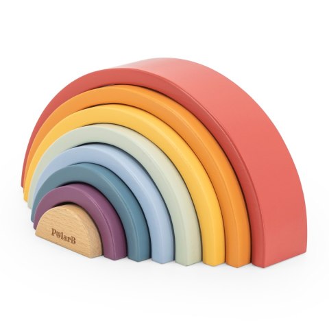 Viga Toys VIGA PolarB Drewniana Tęcza Układanka Klocki Kreatywne Montessori