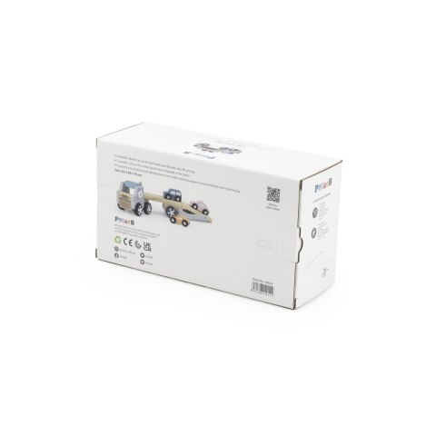 Viga Toys VIGA PolarB Drewniana laweta z samochodzikami Montessori