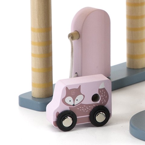 Viga Toys VIGA PolarB Parking Garaż z Helikopterem i samochodzikami