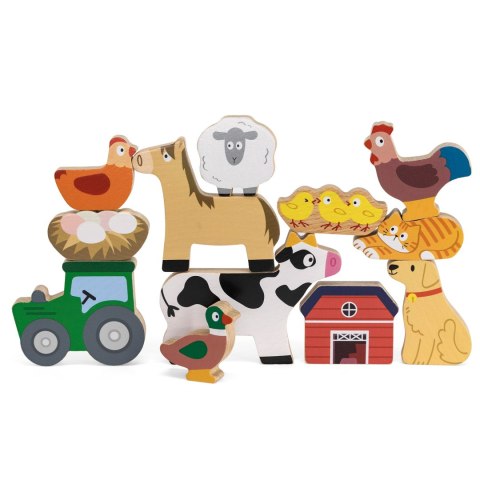 Viga Toys VIGA Układanka w Stosy Farma Zwierzęta
