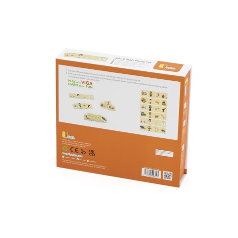 Viga Toys VIGA Zestaw Drewniana Układanka Puzzle Dopasuj Zawody z Narzędziami