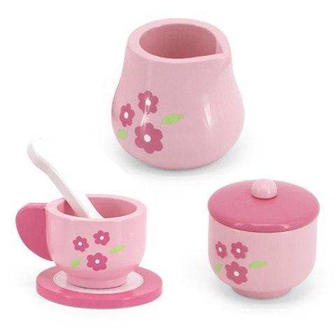 Viga Toys VIGA Zestaw Serwis do Herbaty i Kawy na Tacy 12 el.