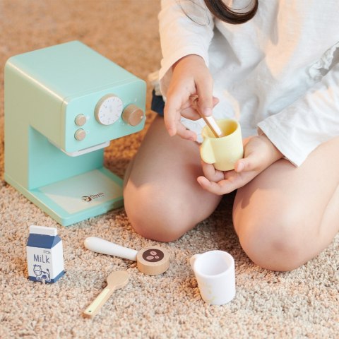 Classic World CLASSIC WORLD Drewniany Ekspres do Kawy Zestaw dla Dzieci 7 el.