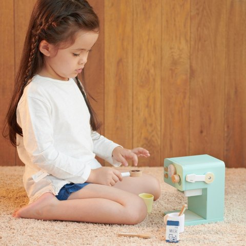 Classic World CLASSIC WORLD Drewniany Ekspres do Kawy Zestaw dla Dzieci 7 el.