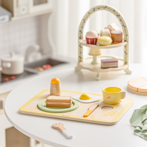 Classic World CLASSIC WORLD Drewniany Zestaw Śniadaniowy 13 el.