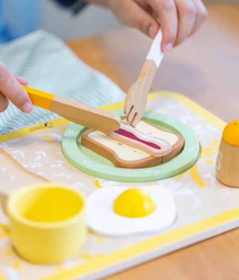 Classic World CLASSIC WORLD Drewniany Zestaw Śniadaniowy 13 el.