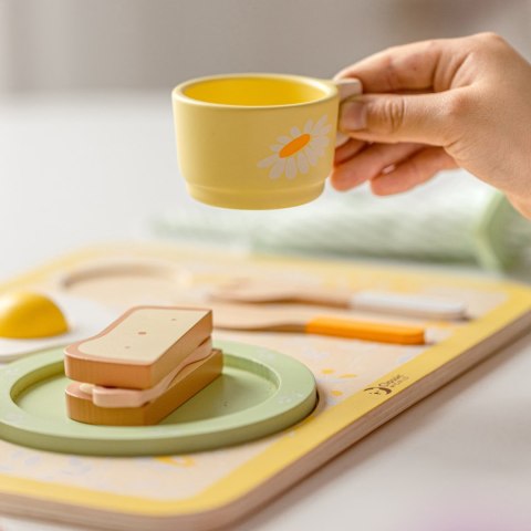 Classic World CLASSIC WORLD Drewniany Zestaw Śniadaniowy 13 el.