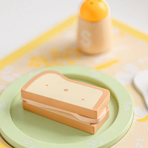 Classic World CLASSIC WORLD Drewniany Zestaw Śniadaniowy 13 el.