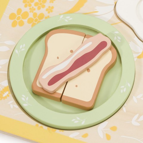 Classic World CLASSIC WORLD Drewniany Zestaw Śniadaniowy 13 el.